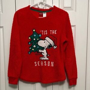 Peanuts Festive Red Snoopy Sweater Christmas
